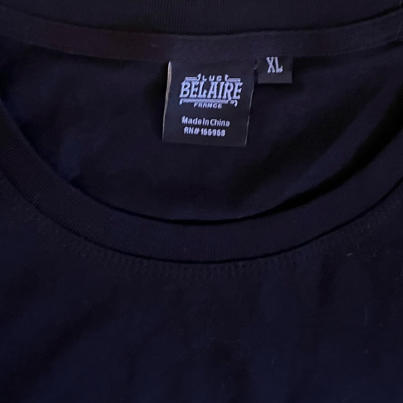 Luc Belaire T-Shirt Adult Size XL- For Staff Only Rare France Black White Wine - Picture 6 of 8